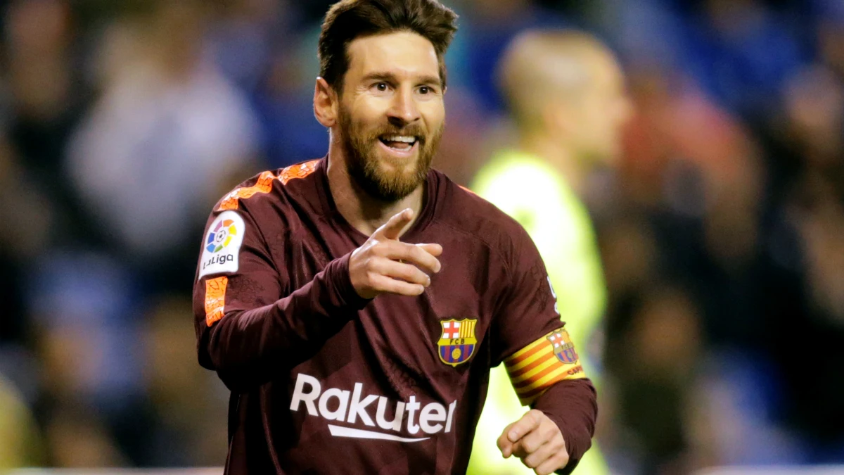 Messi celebra un gol