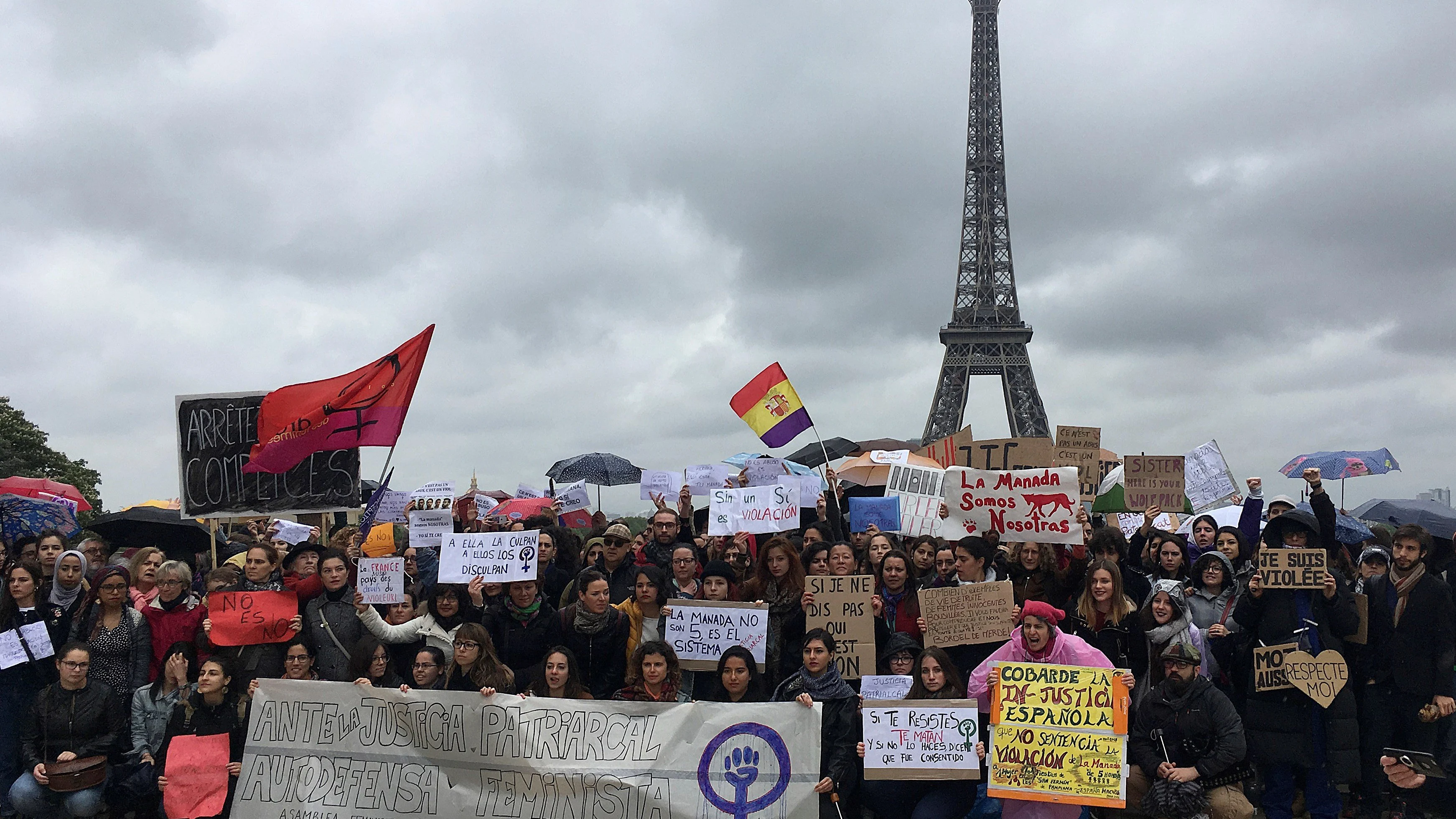 Unas 200 personas se manifestaron en París