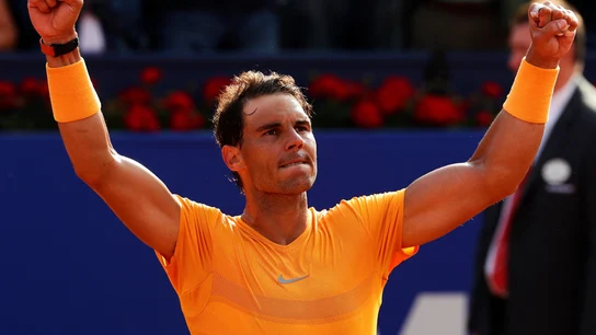 Rafa Nadal celebra su victoria Rafa Nadal celebra su victoria