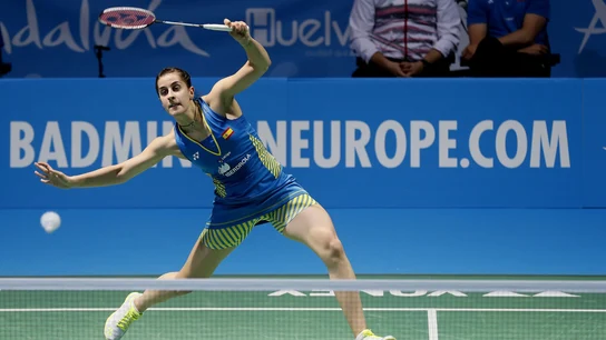 Carolina Marín en un partido Carolina Marín en un partido