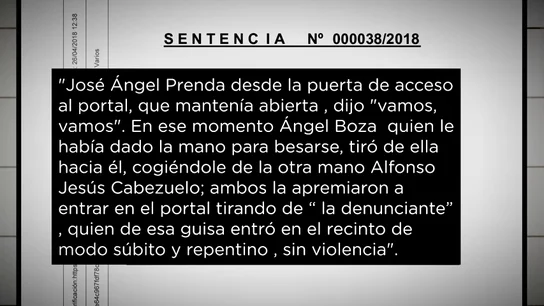 Sentencia de 'La Manada' Sentencia de 'La Manada'