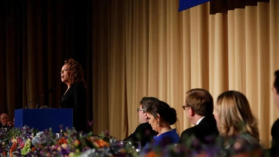 La humorista Michelle Wolf, durante la cena de corresponsales anual de la Casa Blanca La humorista Michelle Wolf, durante la cena de corresponsales anual de la Casa Blanca