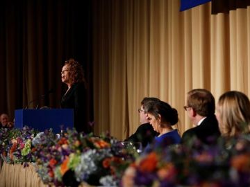 La humorista Michelle Wolf, durante la cena de corresponsales anual de la Casa Blanca La humorista Michelle Wolf, durante la cena de corresponsales anual de la Casa Blanca