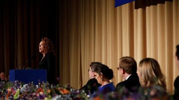 La humorista Michelle Wolf, durante la cena de corresponsales anual de la Casa Blanca