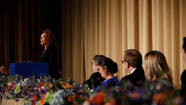 La humorista Michelle Wolf, durante la cena de corresponsales anual de la Casa Blanca