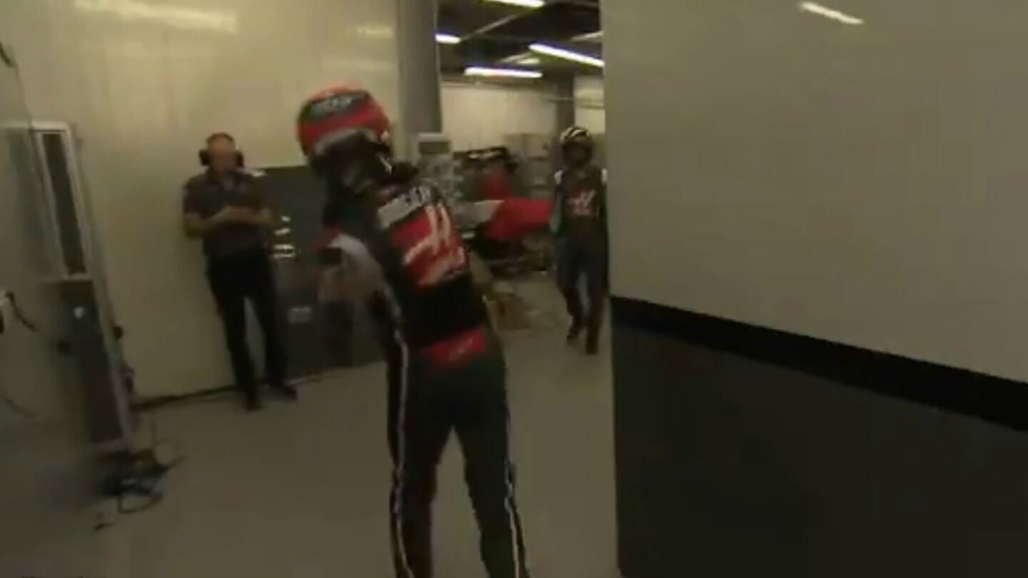 Grosjean, cabreado