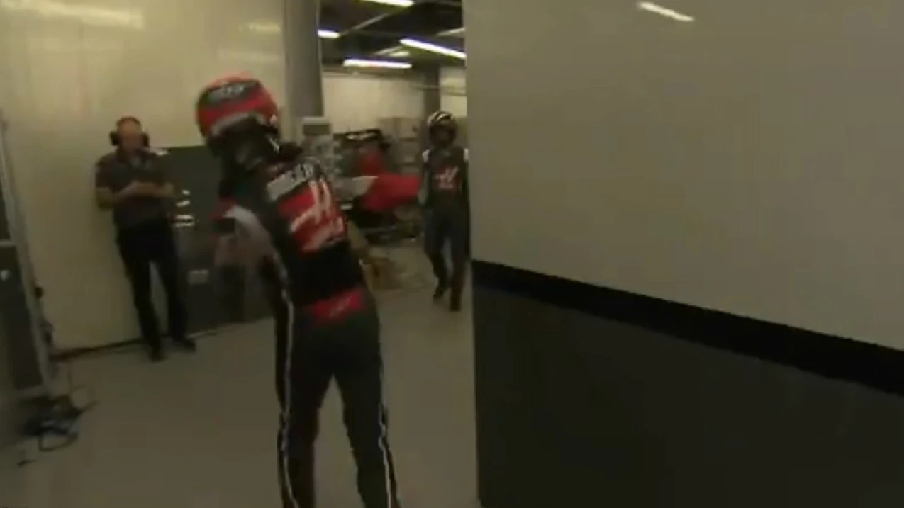 Grosjean, cabreado