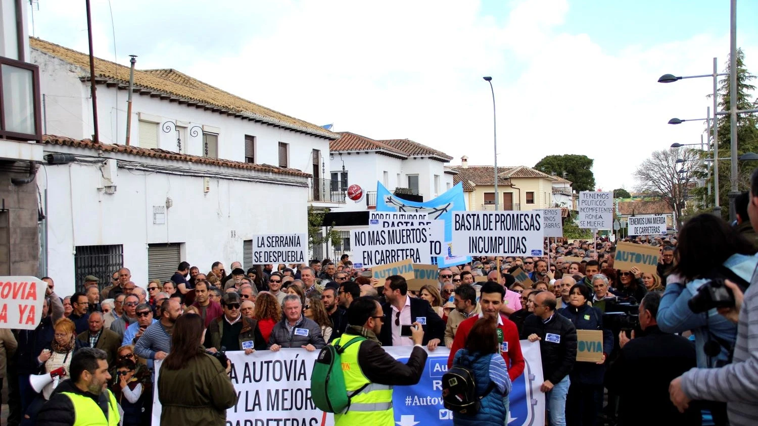 Manifestación en Ronda, Málaga