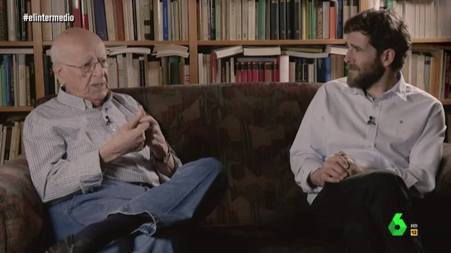 Emilio Lledó hablando con Gonzo Emilio Lledó hablando con Gonzo