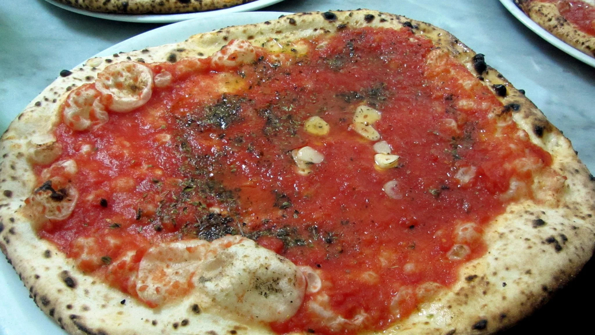 Imagen de archivo de una pizza