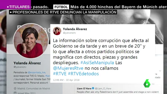 Denuncia de trabajadores de RTVE Denuncia de trabajadores de RTVE