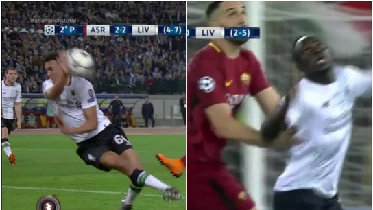 Las acciones polémicas en el Roma - Liverpool Las acciones polémicas en el Roma - Liverpool
