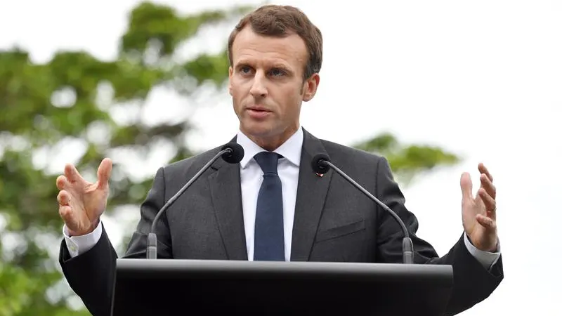 En la imagen el presidente de Francia Emmanuel Macron