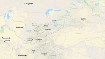 Kirguistán, País de Asia Central, situado en el mapa