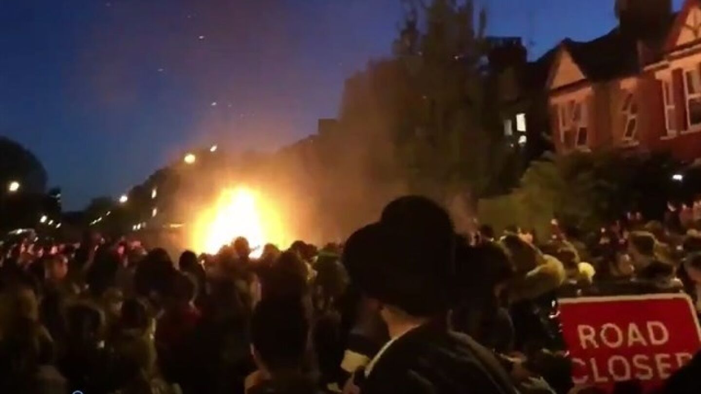 Momento en el que sucede la explosi&oacute;n en en norte de Londres