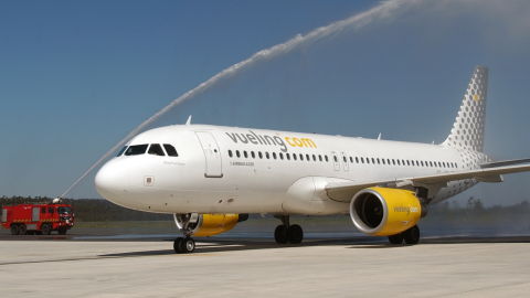 Un avión de la compañía Vueling.
