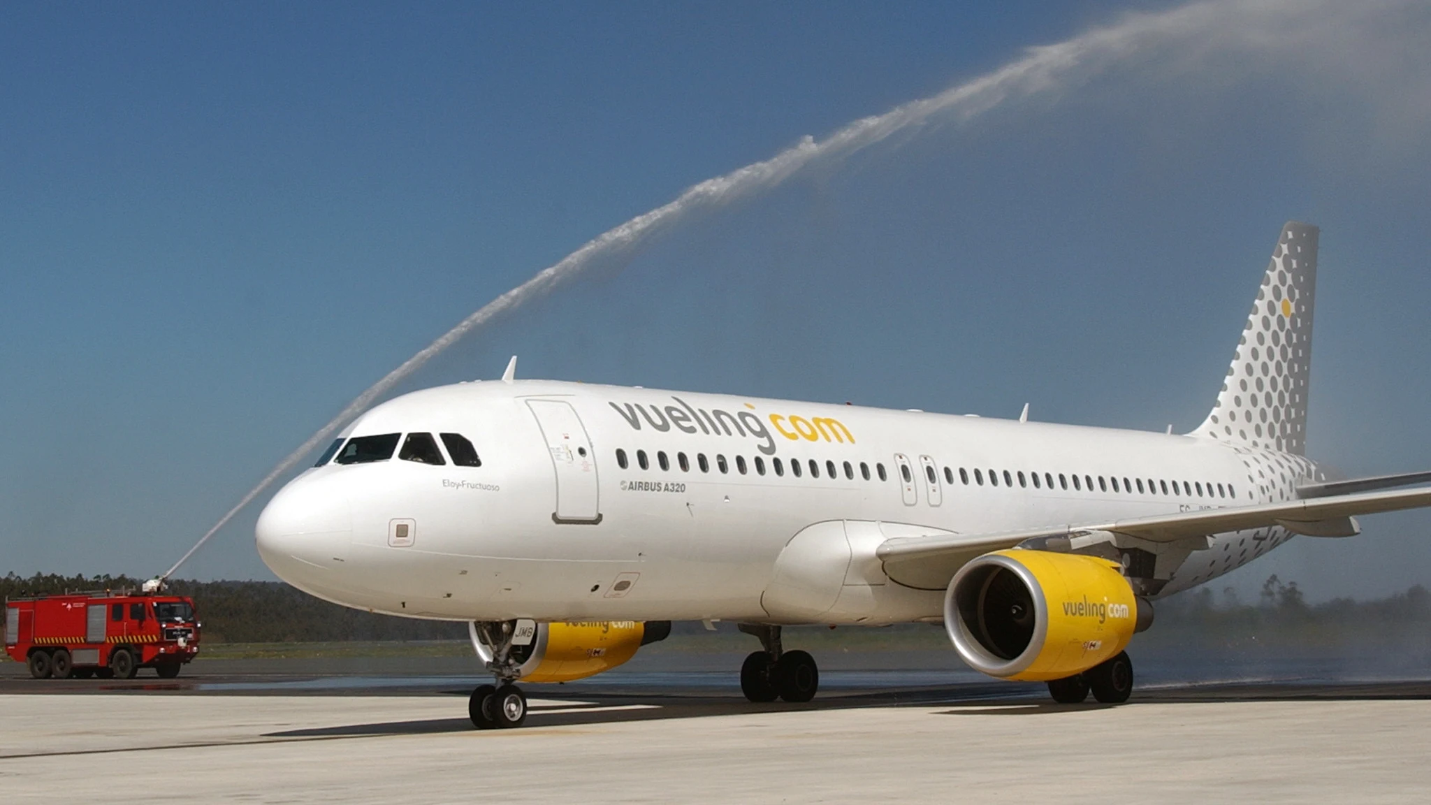 Un avión de la compañía Vueling.