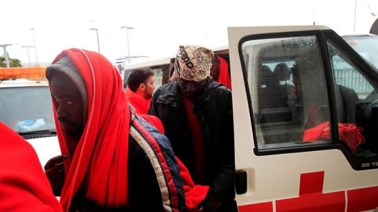 Imagen de archivo de un puesto de la Cruz Roja