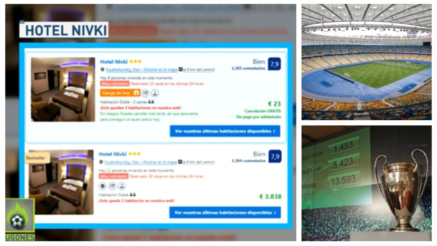 Los hoteles de Kiev disparan sus precios por la final de Champions League