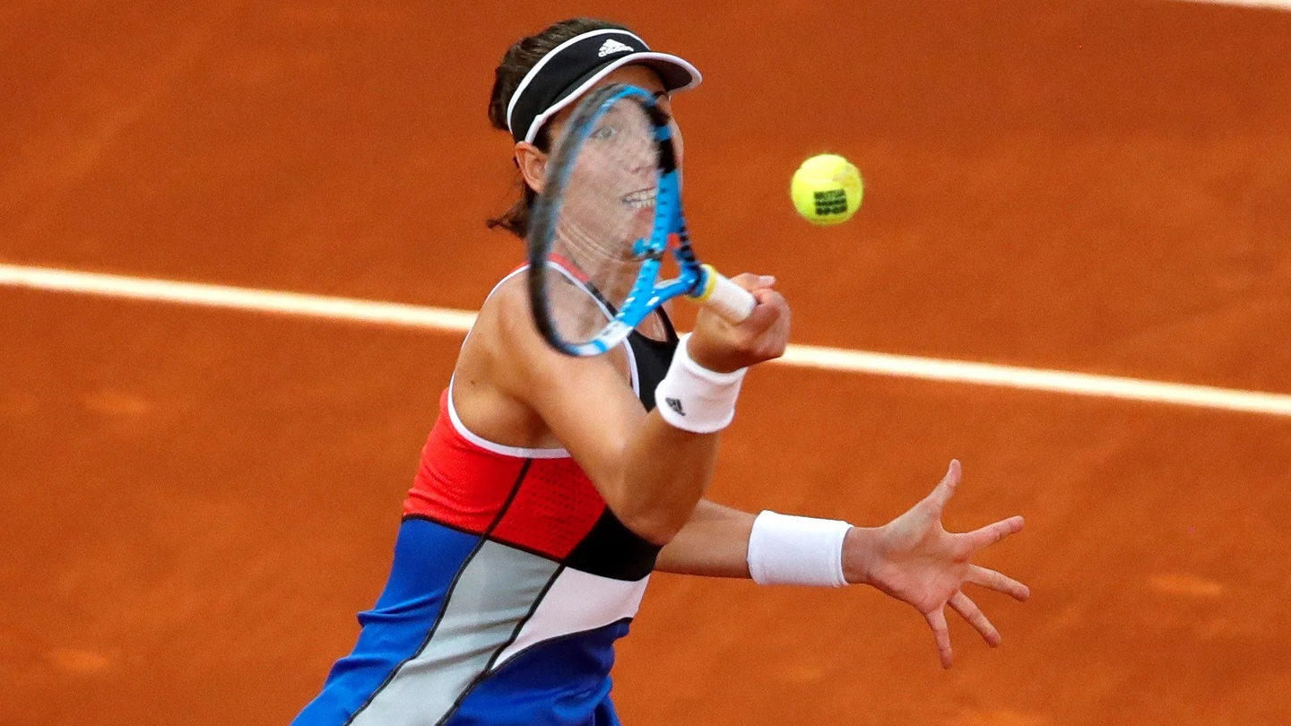 Muguruza, en acción ante Daria Kasatkina Muguruza, en acción ante Daria Kasatkina