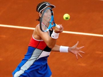 Muguruza, en acción ante Daria Kasatkina Muguruza, en acción ante Daria Kasatkina