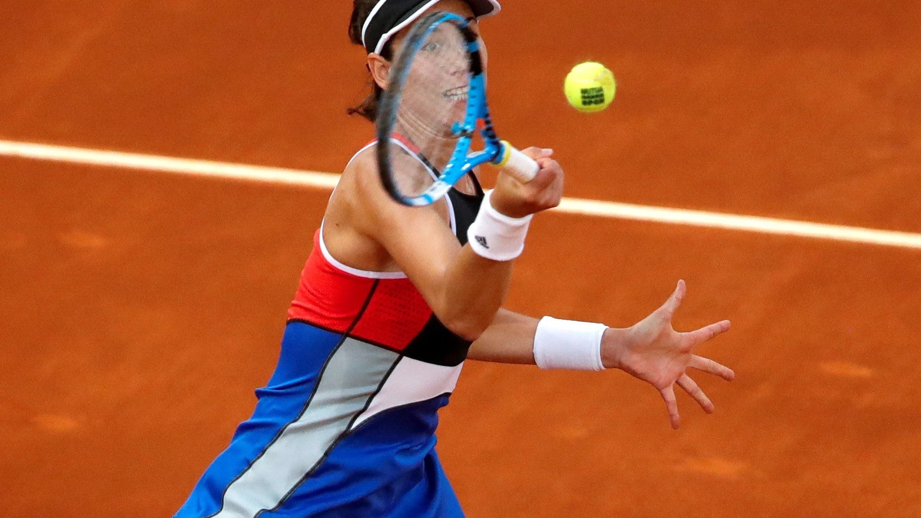 Muguruza, en acción ante Daria Kasatkina Muguruza, en acción ante Daria Kasatkina