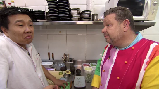 Yon y Alberto Chicote, en Pesadilla en la cocina: Mizuna THAI Yon y Alberto Chicote, en Pesadilla en la cocina: Mizuna THAI