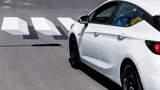 Imagen de un paso de cebra en tres dimensiones Imagen de un paso de cebra en tres dimensiones