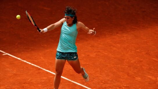 Carla Su&aacute;rez, en acci&oacute;n ante Bernarda Pera