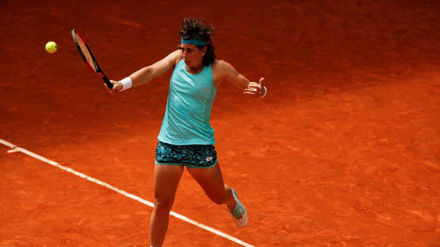 Carla Su&aacute;rez, en acci&oacute;n ante Bernarda Pera