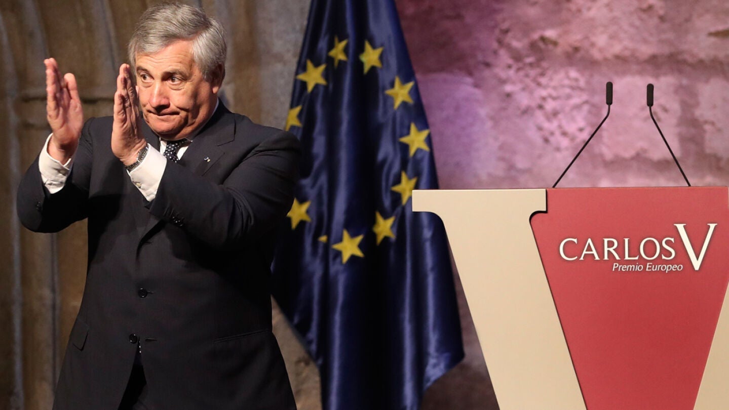 Antonio Tajani, presidente de la Euroc&aacute;mara
