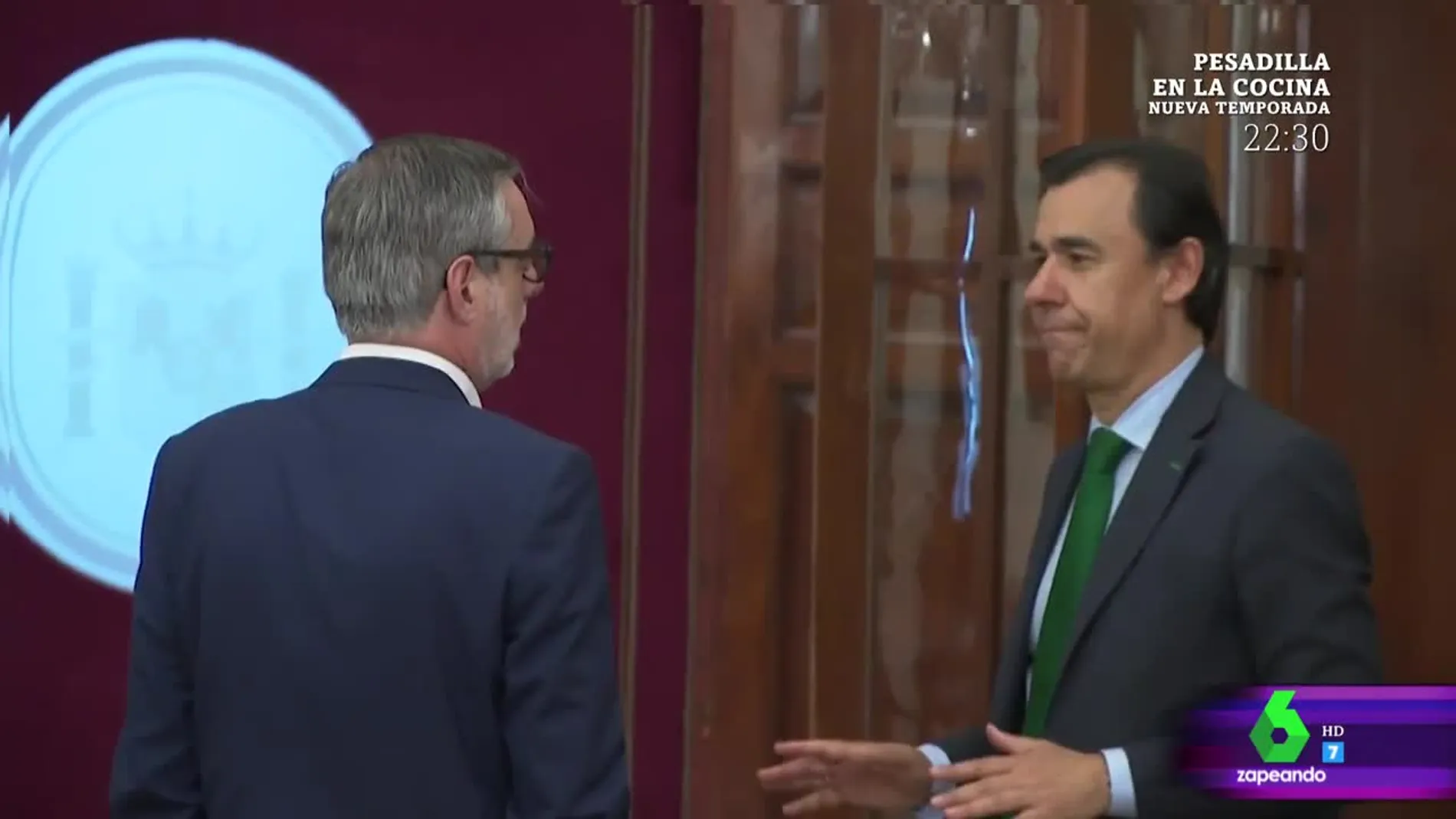 Zapeando desvela la 'verdadera conversación' entre Villegas y Maíllo en los pasillos del Congreso