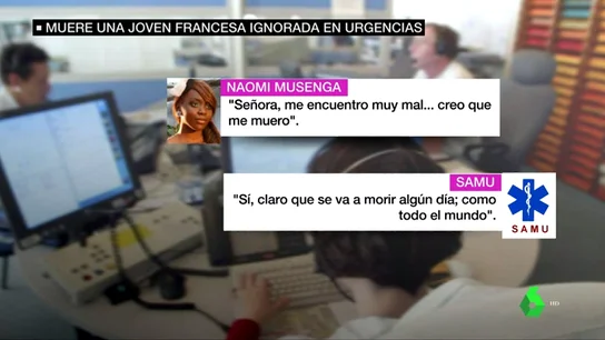 Indignación tras la muerte de una joven que llamó a emergencias y se burlaron de ella: "Algún día morirá, eso está claro" Indignación tras la muerte de una joven que llamó a emergencias y se burlaron de ella: "Algún día morirá, eso está claro"