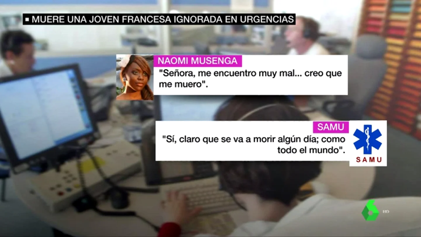 Indignación tras la muerte de una joven que llamó a emergencias y se burlaron de ella: "Algún día morirá, eso está claro" Indignación tras la muerte de una joven que llamó a emergencias y se burlaron de ella: "Algún día morirá, eso está claro"