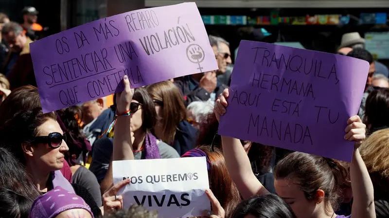 Manifestación contra la sentencia de La Manada