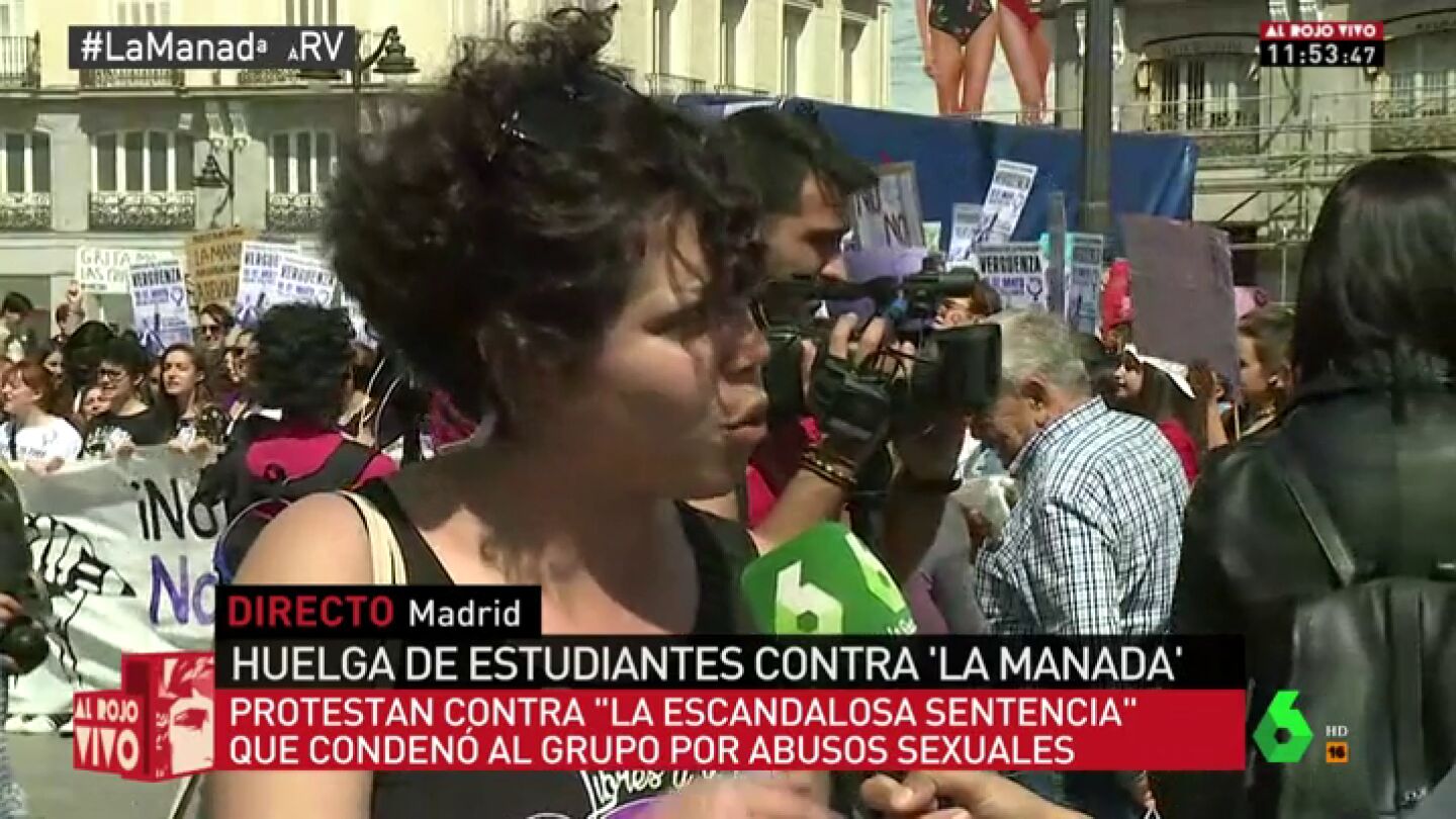 La portavoz del Sindicato de Estudiantes, Ana Garc&iacute;a