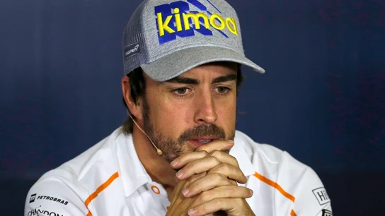 Fernando Alonso, en la rueda de prensa previa al GP de España Fernando Alonso, en la rueda de prensa previa al GP de España
