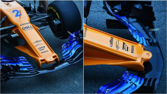 El nuevo morro de McLaren El nuevo morro de McLaren