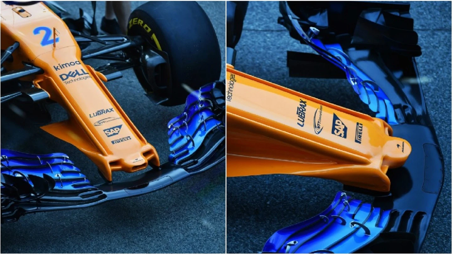 El nuevo morro de McLaren El nuevo morro de McLaren
