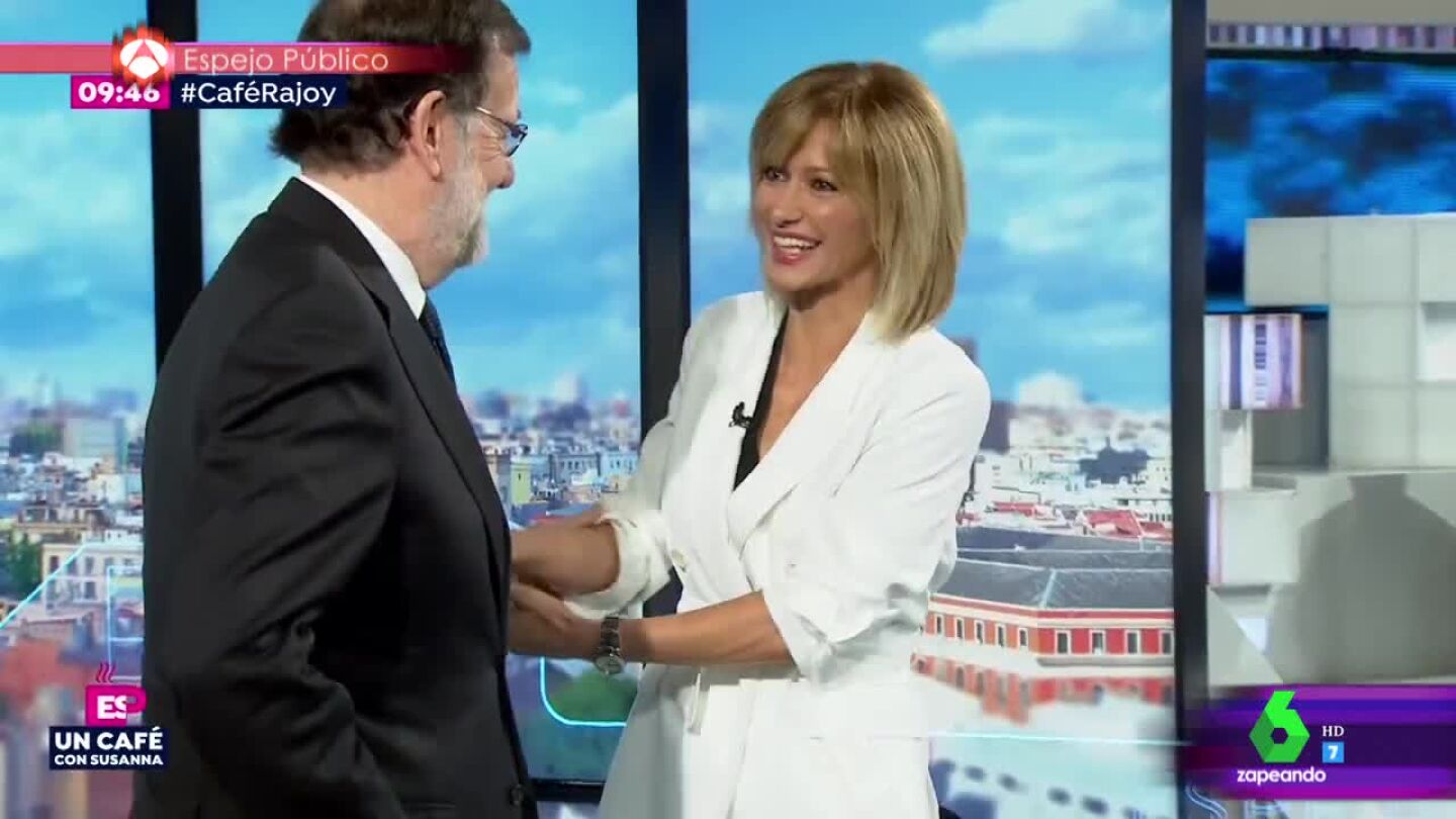 La reacci&oacute;n de Susanna Griso a la inesperada felicitaci&oacute;n de Mariano Rajoy por su reciente maternidad