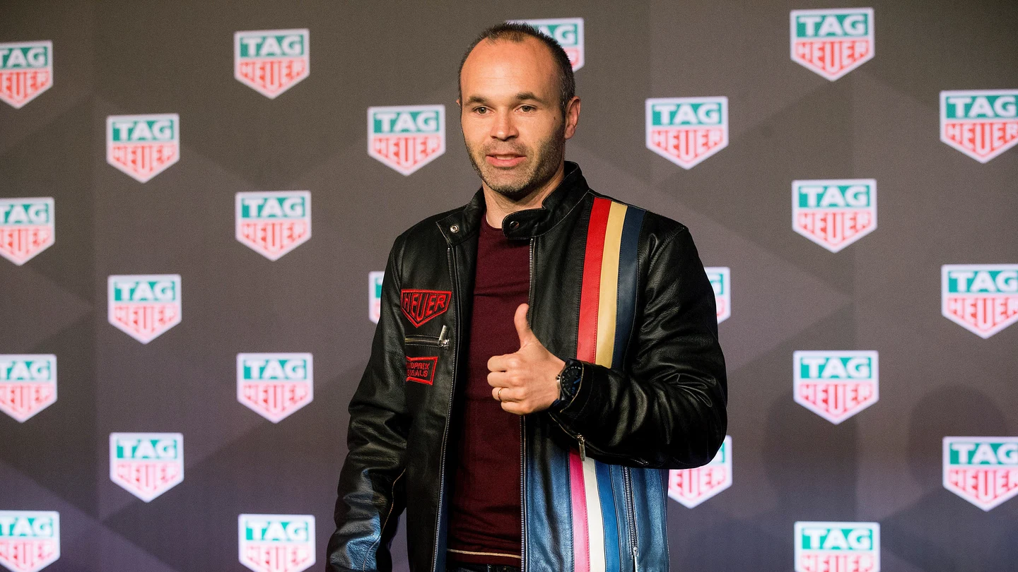 Andrés Iniesta, durante un acto publicitario Andrés Iniesta, durante un acto publicitario
