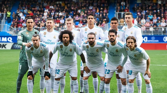 El once del Real Madrid al completo posa antes del partido El once del Real Madrid al completo posa antes del partido