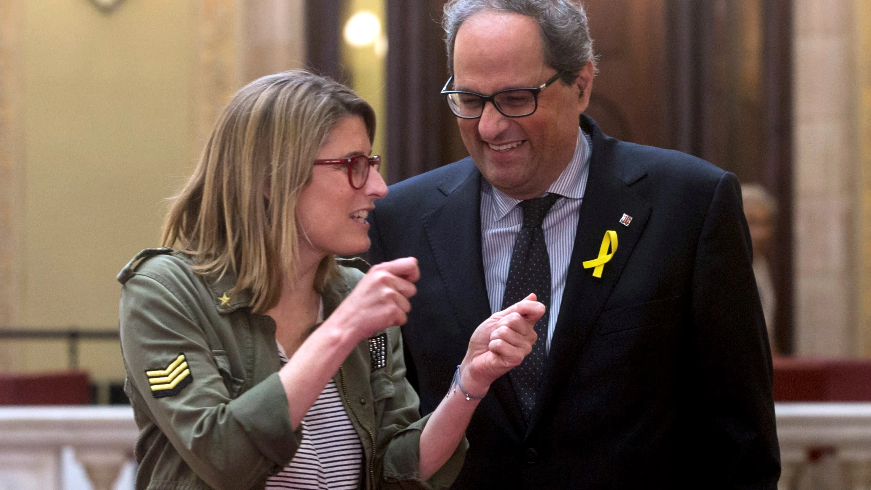 El candidato a presidente de la Generalitat, Quim Torra