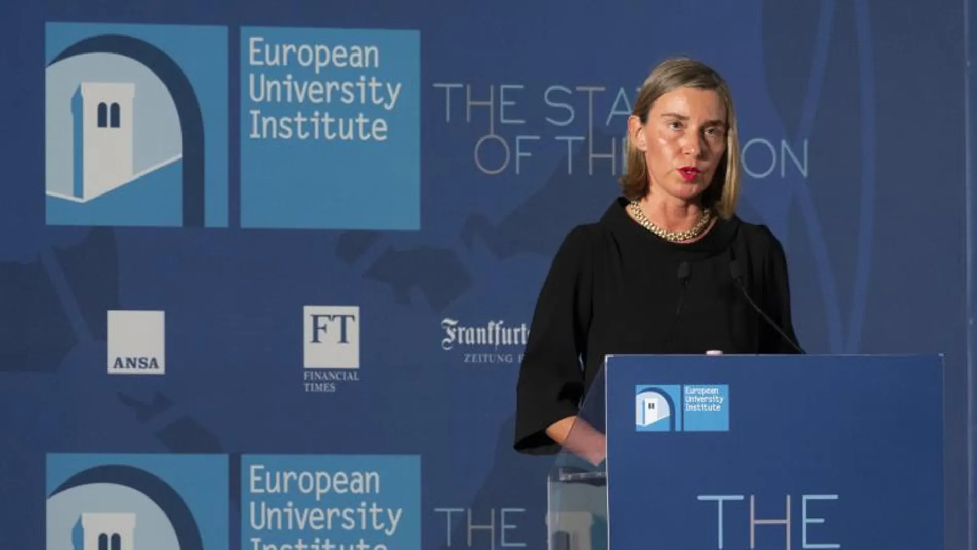 Federica Mogherini,  representante de la Unión para Asuntos Exteriores
