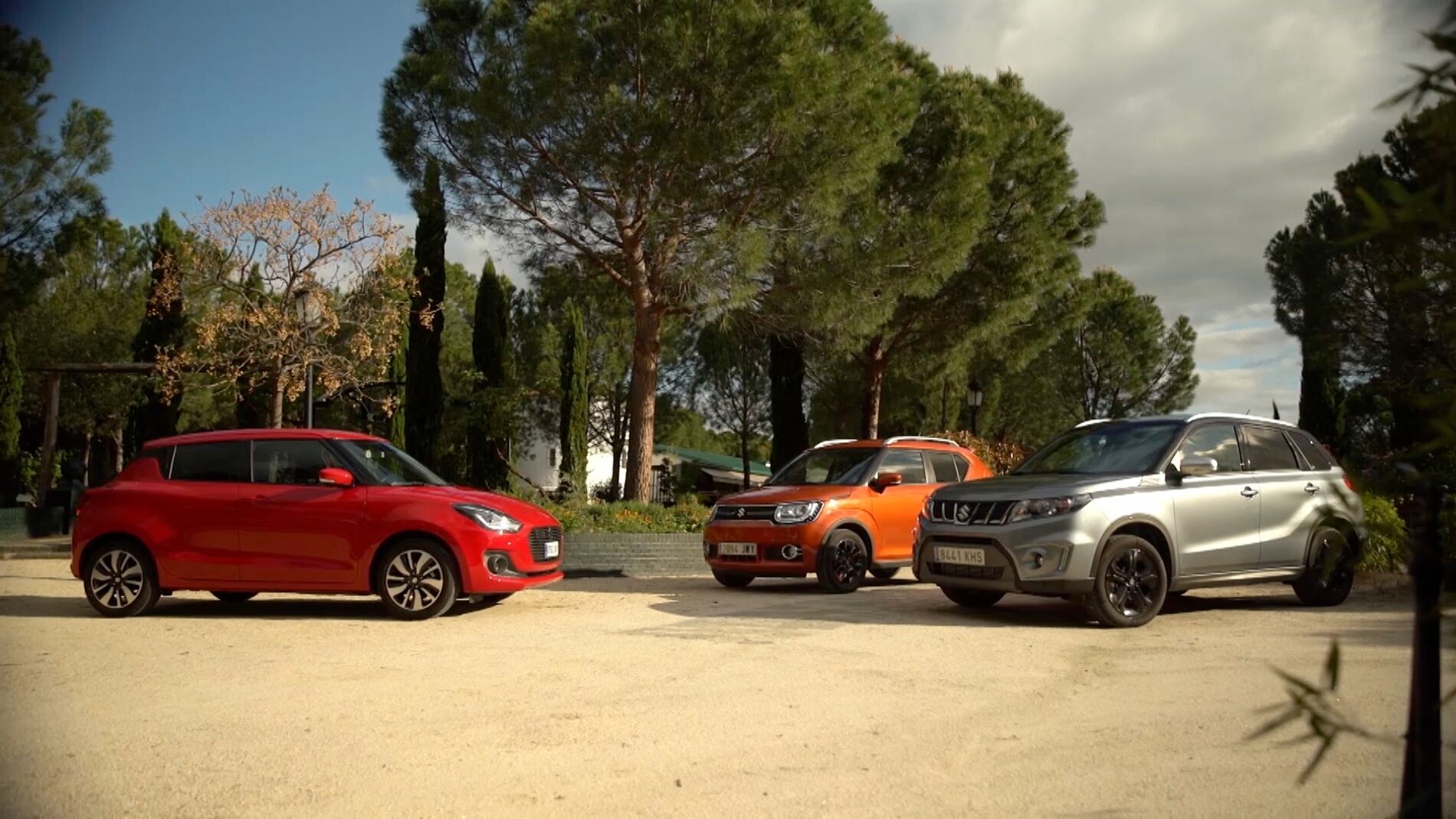 Tres modelos de Suzuki