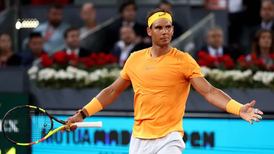 Rafa Nadal, en acción en el Mutua Madrid Open Rafa Nadal, en acción en el Mutua Madrid Open