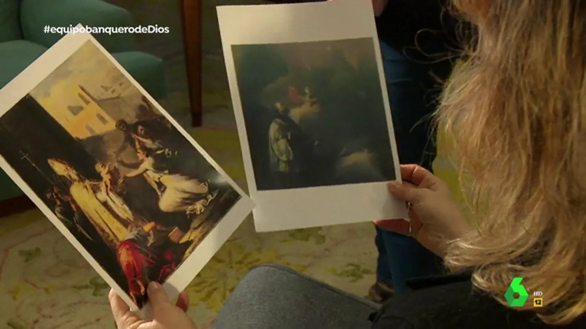 Una perito examina los 'Goya' que quería subastar Javier Ulloa