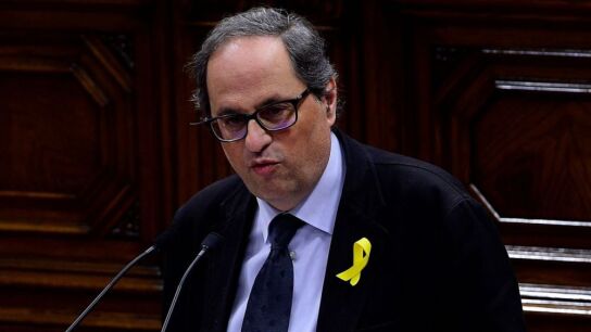 Quim Torra en el discurso de investidura