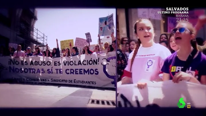 Las estudiantes van a la huelga para protestar contra la sentencia de 'La Manada'