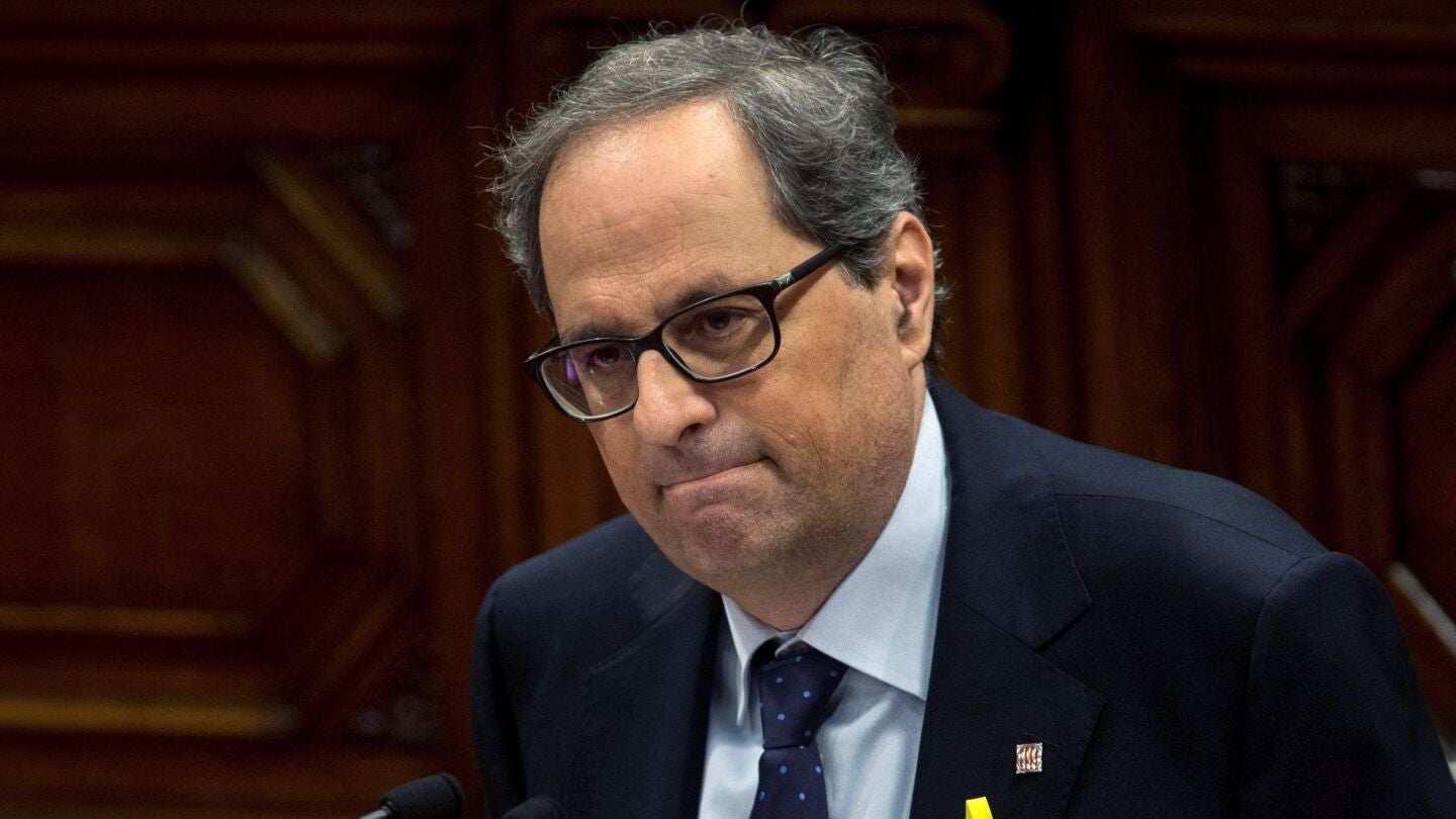 Quim Torra, en su discurso de investidura